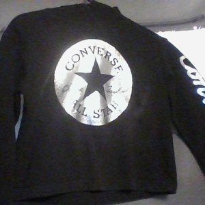 Converse crop hoodie